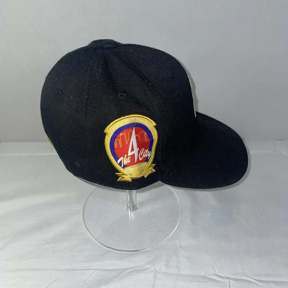 Lenny Rich Studios City Motion Fitted Hat Black Green Bottom Size 7 The‎ 4 City